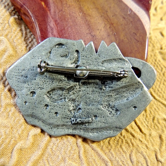 🌵 Pewter Southwestern Lizard Brooch 🌵 - Picture 2 of 2